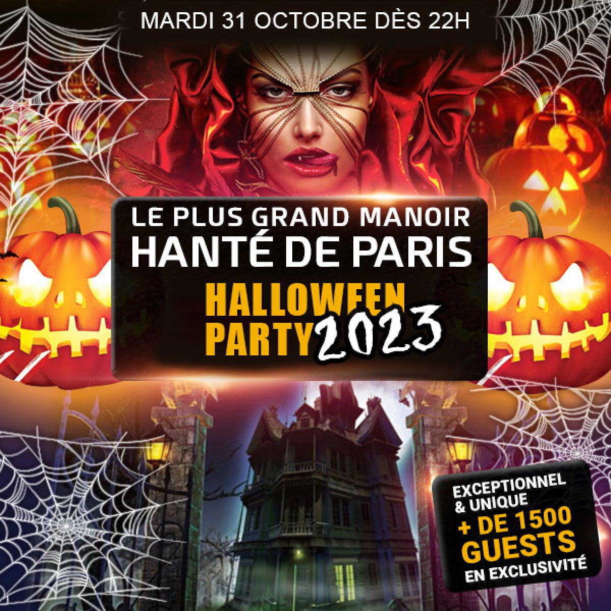 LE PLUS GRAND MANOIR HANTÉ HALLOWEEN PARIS 2023